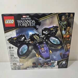 LEGO Marvel Shuri's Sunbird, Black Panther Building Plane for Kids, 76211 Wakand